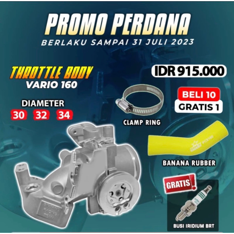 Throttle Body TB BRT PCX 160 ADV 160 VARIO 160 SEMI DOWNDRAFT