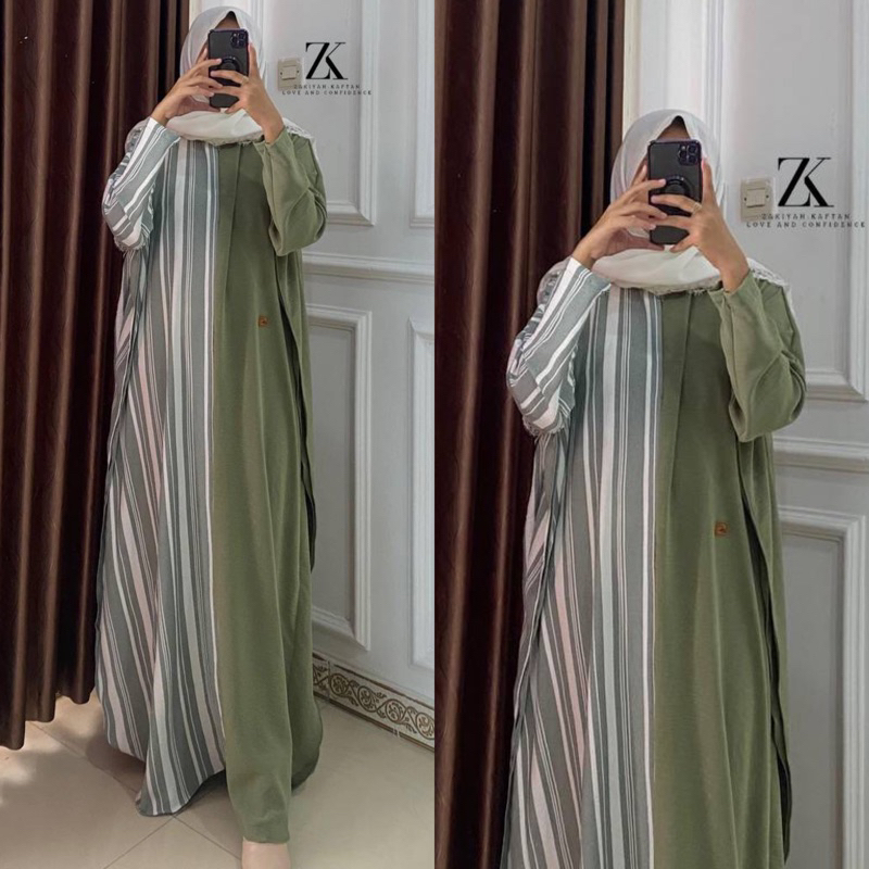 Dress Zakiyah Kaftan Terbaru ((Ready))