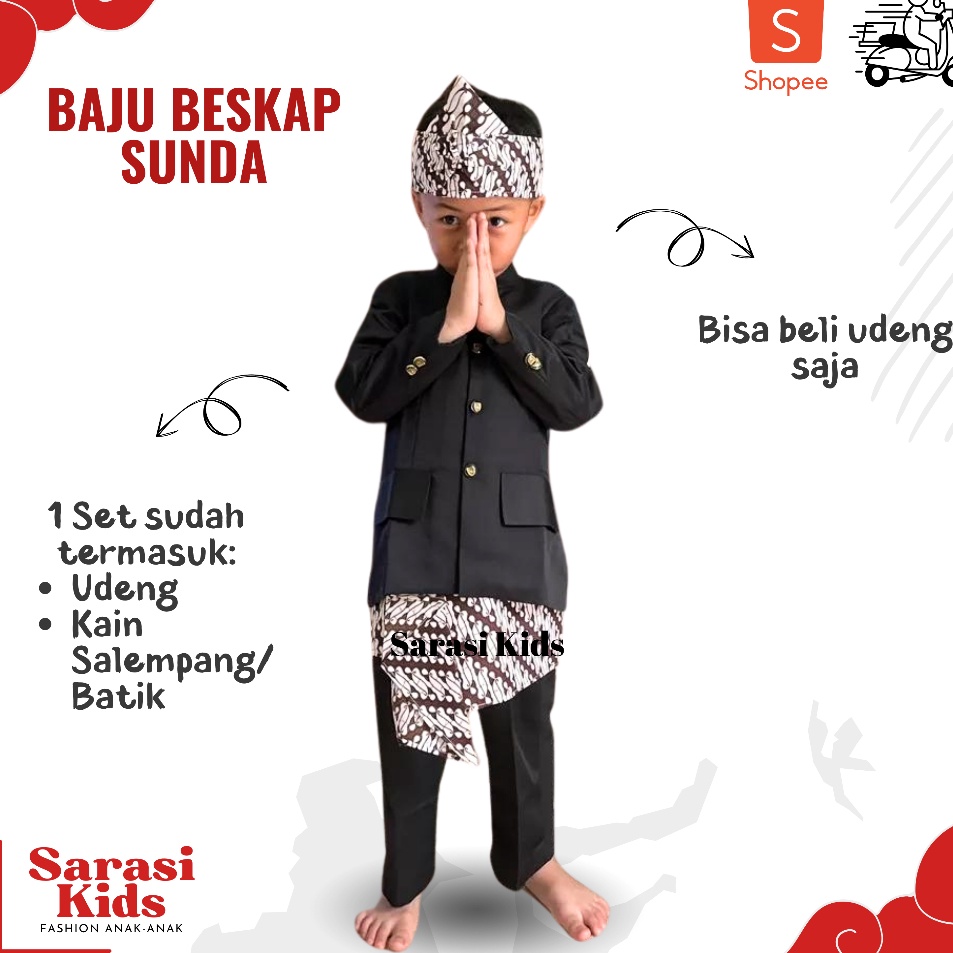 Penjualan Meriah  Baju adat sunda anak laki laki baju adat jawa anak laki beskap betawi beskap anak 