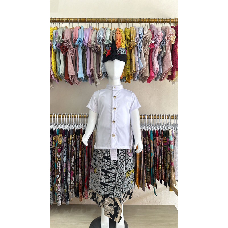 Safari Anak Premium (Kemeja Safari Anak)| EVSTORE BALI