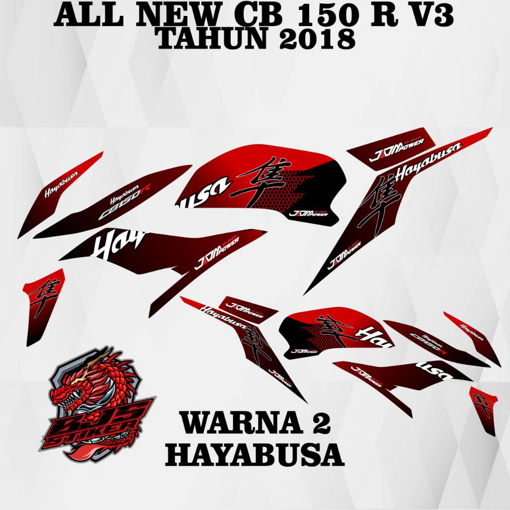 [COD] Stiker Sticker Striping New CB150R V3 CB150r 2018-2019 hayabusa