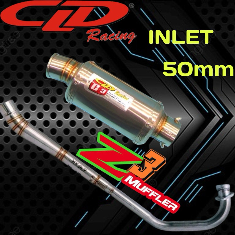 knalpot racing Cld C3 Oval jupiter vega revo blade kharisma shogun smas astrea dll