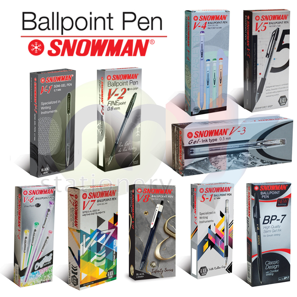 

Snowman Bolpoin Semi Gel Pen V-1 V-2 V-3 V-4 V-5 V-6 V-7 V-8 S-1 BP-7 V1 V2 V3 V4 V5 V6 V7 V8 S1 BP7