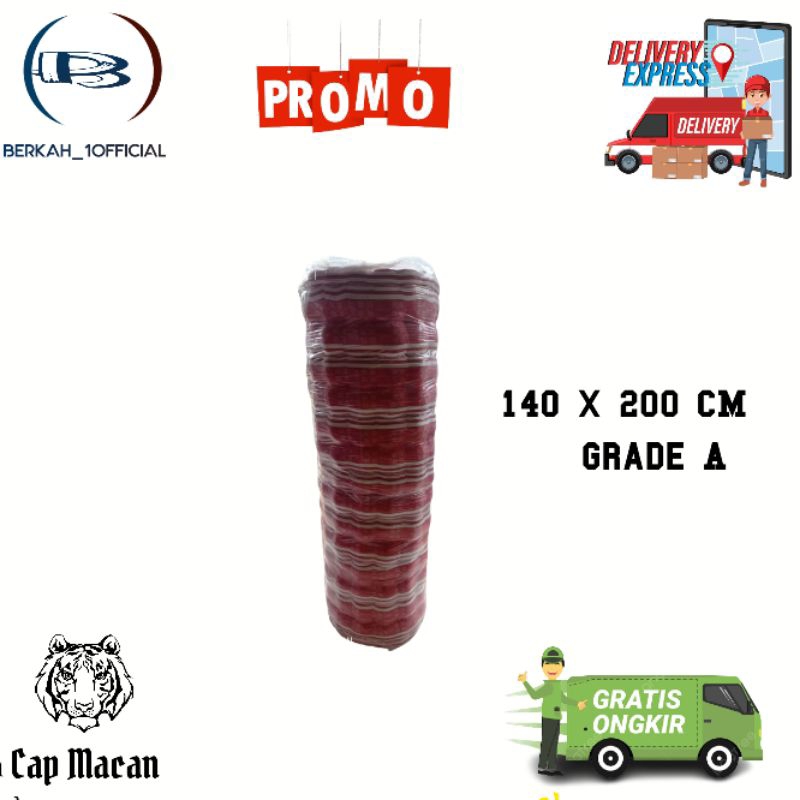 Kasur Kapuk Cap Macan 140 x 200 CM Freeongkir✅