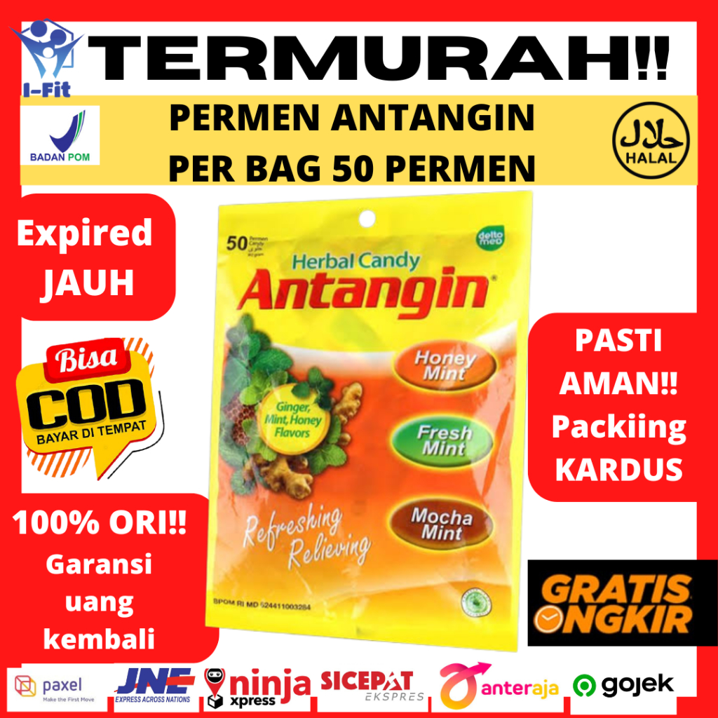 

Permen Antangin Herbal per Bag isi 50 Pcs Per Pak