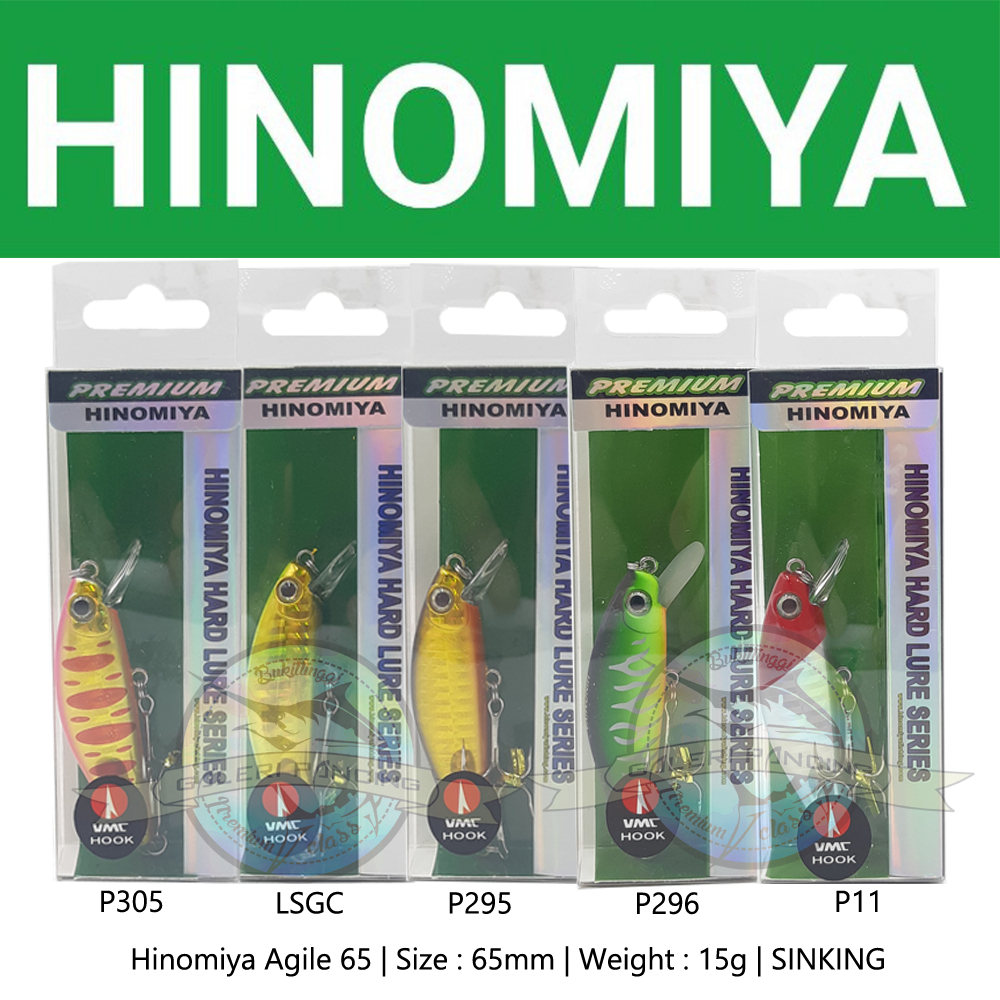 Umpan Pancing Lure Minnow Hinomiya Agile 65 - 15g - SINKING