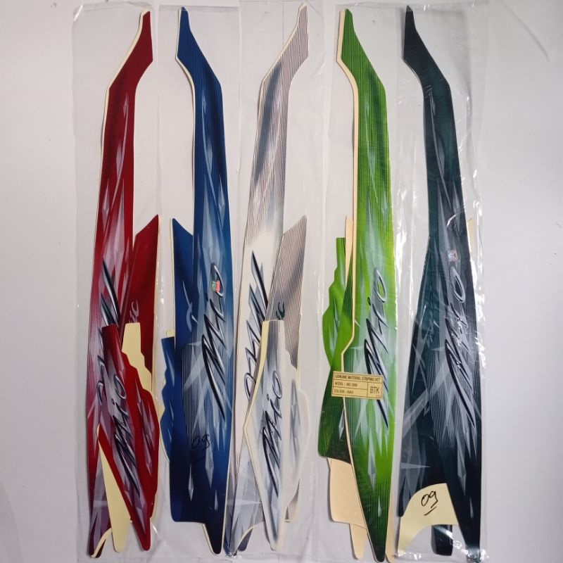 STIKER STRIPING STANDART YAMAHA MIO SPORTY 2009 LIS BODY MOTOR MIO SPORTY 2009