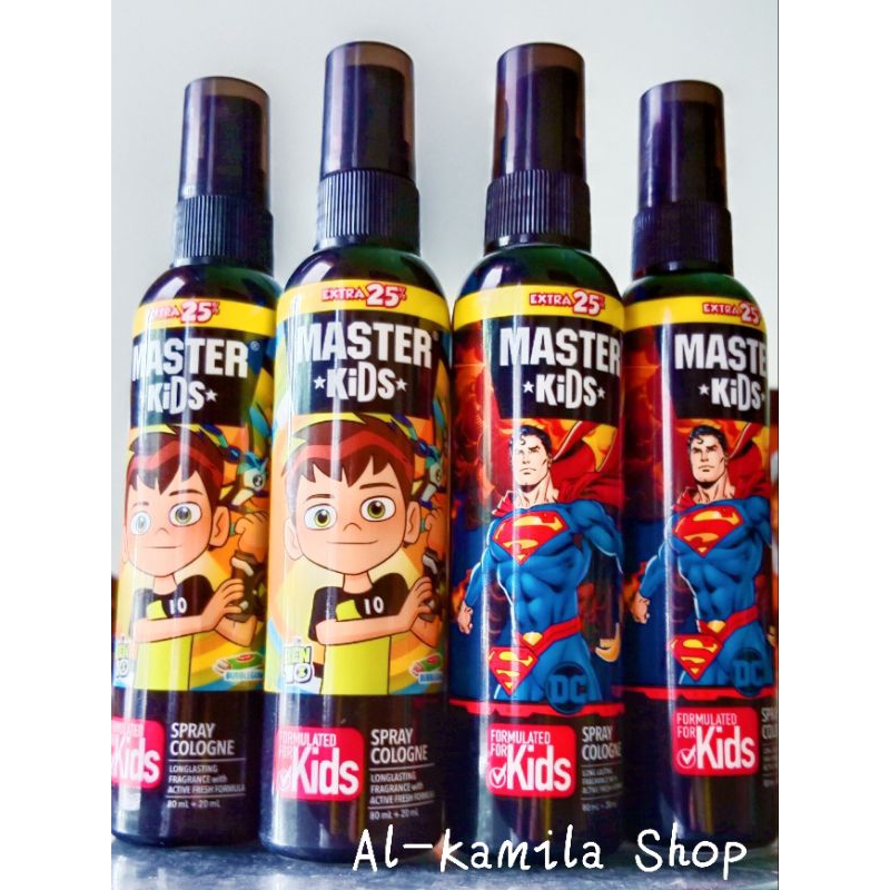 Master Kids Spray Cologne 100 mL Parfum Anak Laki-laki Master Kids Varian Superman || Ben 10 Promo T