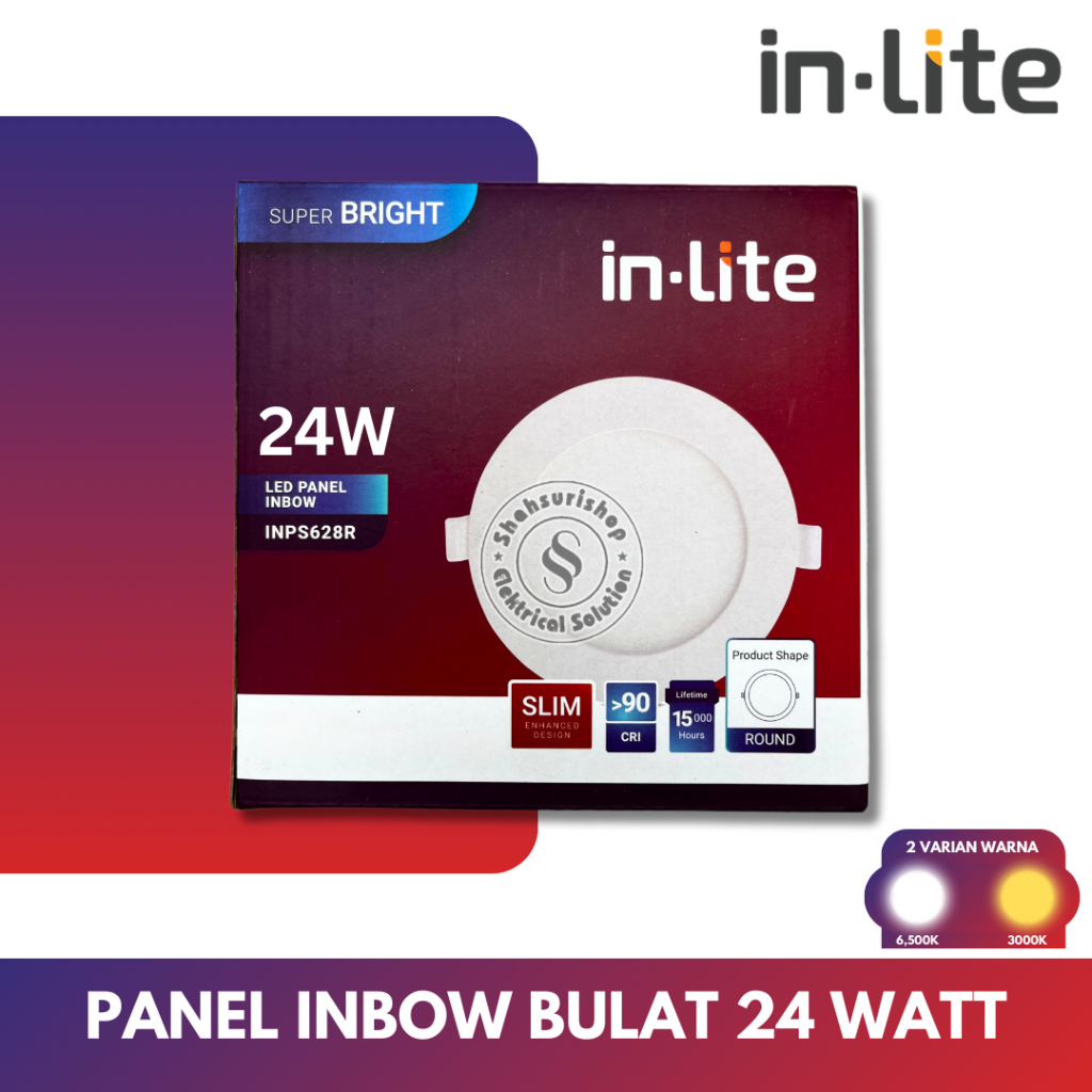 IN-LITE INLITE INPS628R LED PANEL 24 Watt BULAT