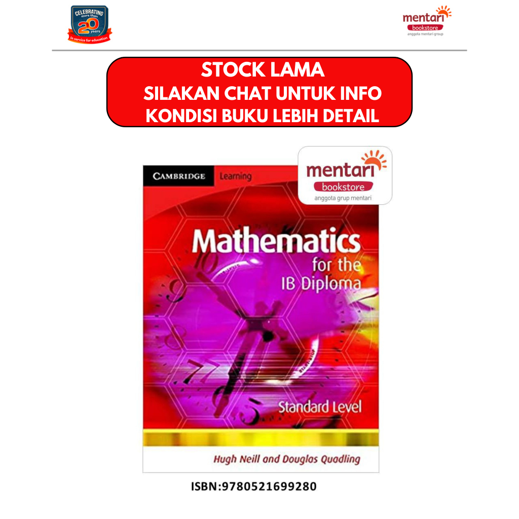 Math for IB Diploma - Standard Level | Buku Pelajaran Matematika [CLEARANCE SALE]