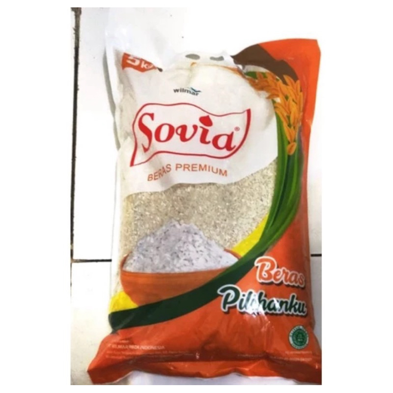 Beras Sovia Premium 5 kg Wilmar