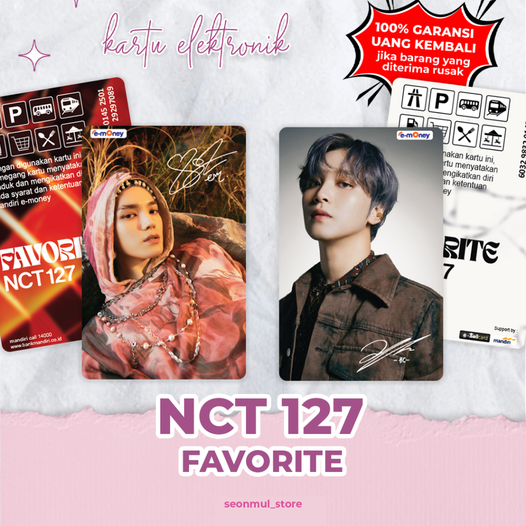 EMONEY NCT127 FAVORITE BRIZZI FLAZZ TAPCASH / NCT 127 FAVORITE CATHARIS VER