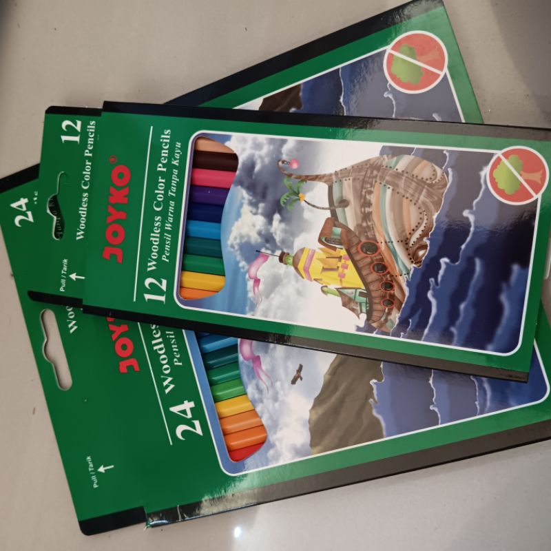 

pensil warna 24 warna, 12 warna joyko cp-103