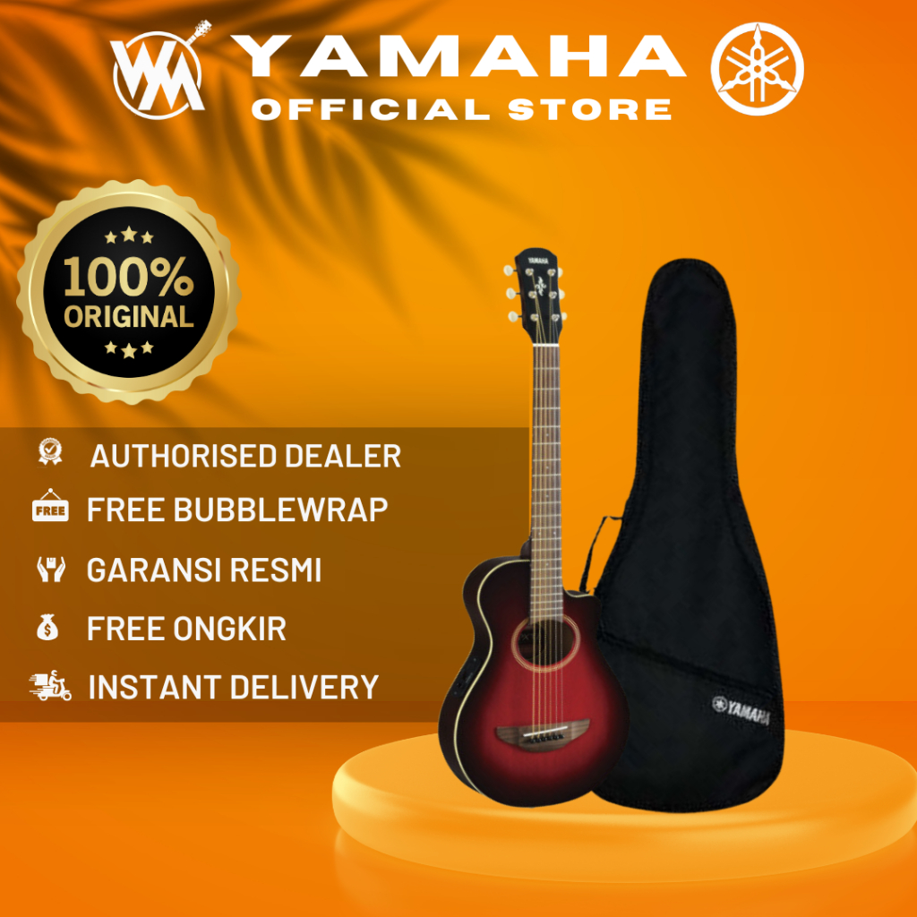 Yamaha Gitar Akustik Elektrik (3/4) APX T2 / APXT2 / APX-T2 - DRB+ Softcase