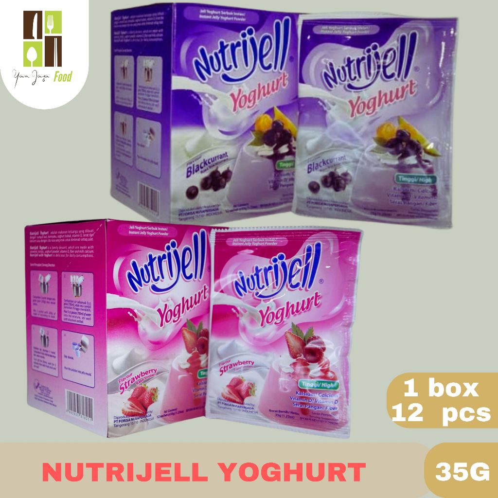 

Nutrijel Yoghurt Rasa Strawberry/Rasa BlackCurrant 35g 1 BOX / 12 PCS