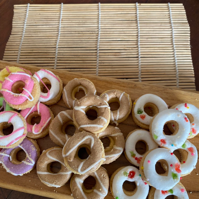 

DONAT mini kue kering warna warni kopi cherry ring kue lebaran murah camipan kiloan 250gram 500gram 1kg