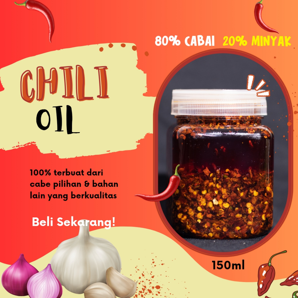 

Chili Oil Dimsum Baso Aci dll Halal By Dapur Hanum Food 150gr