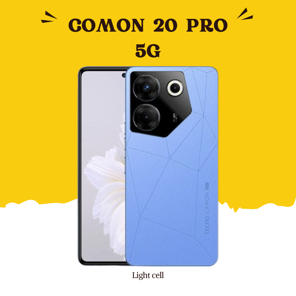 TECNO COMON 20 PRO - COMON 20 PRO 5G - MediaTek Dimensity 8050 - Baterai 5000 mAh - 33W - GARANSI RE