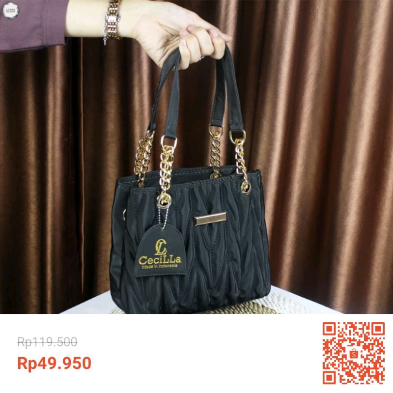 Tas  Luna Aura selempang wanita jinjing  sedang motif terbaru