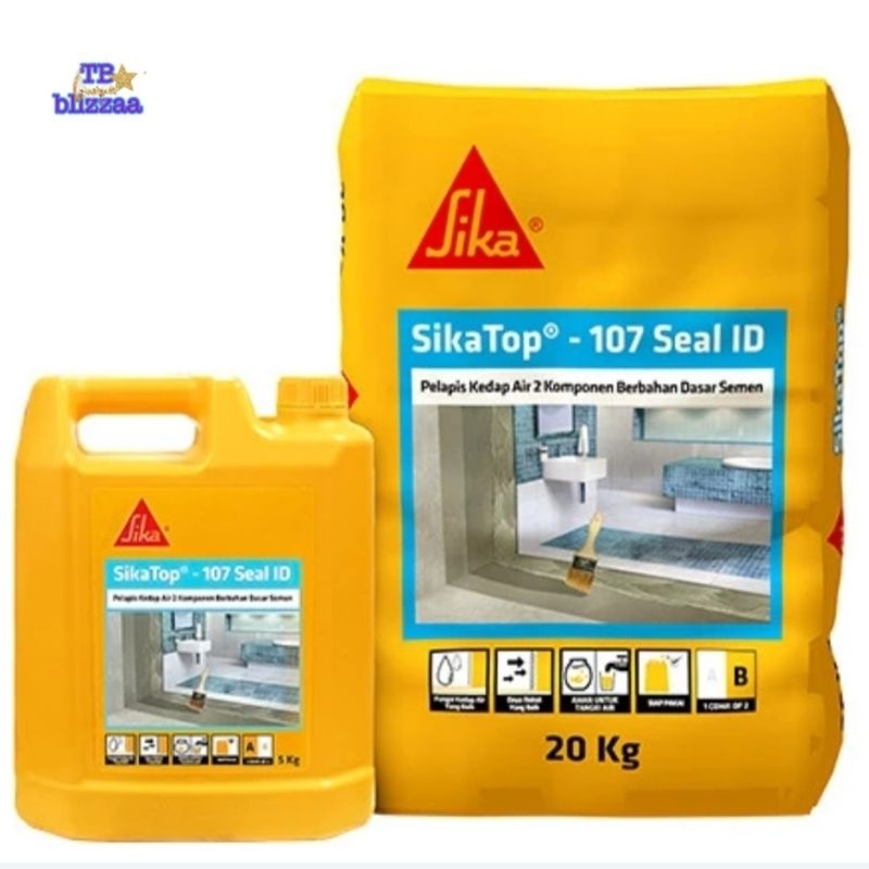Sika Top 107 Set 25kg 20kg Semen + 5kg Cairan SikaTop 107 Seal ID Mortar Waterproof 25kg