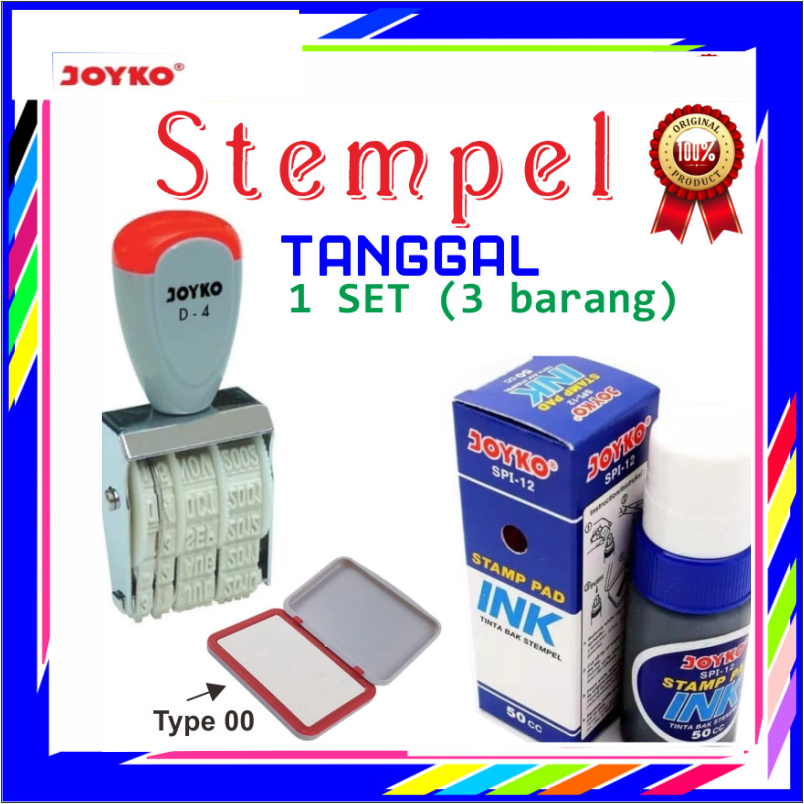 

STEMPEL TANGGAL JOYKO D-4|BAK TINTA | KANTOR TOKO FAKTUR BON KWITANSI