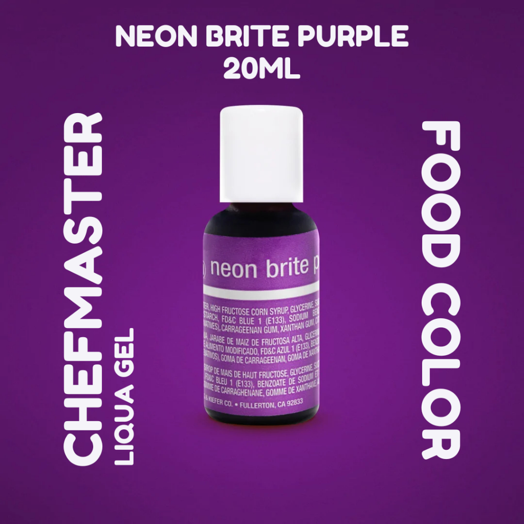 

Chefmaster Liqua Gel - Neon Purple 20gr / Pewarna Makanan Kue