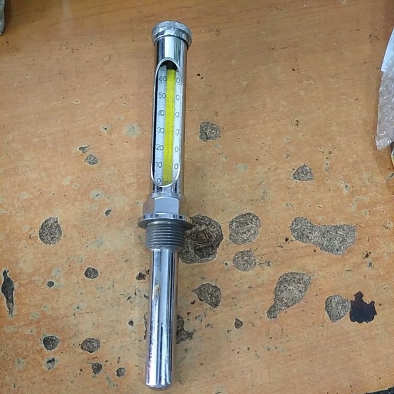 thermometer 0 - 600 celcius perak drat 3/4