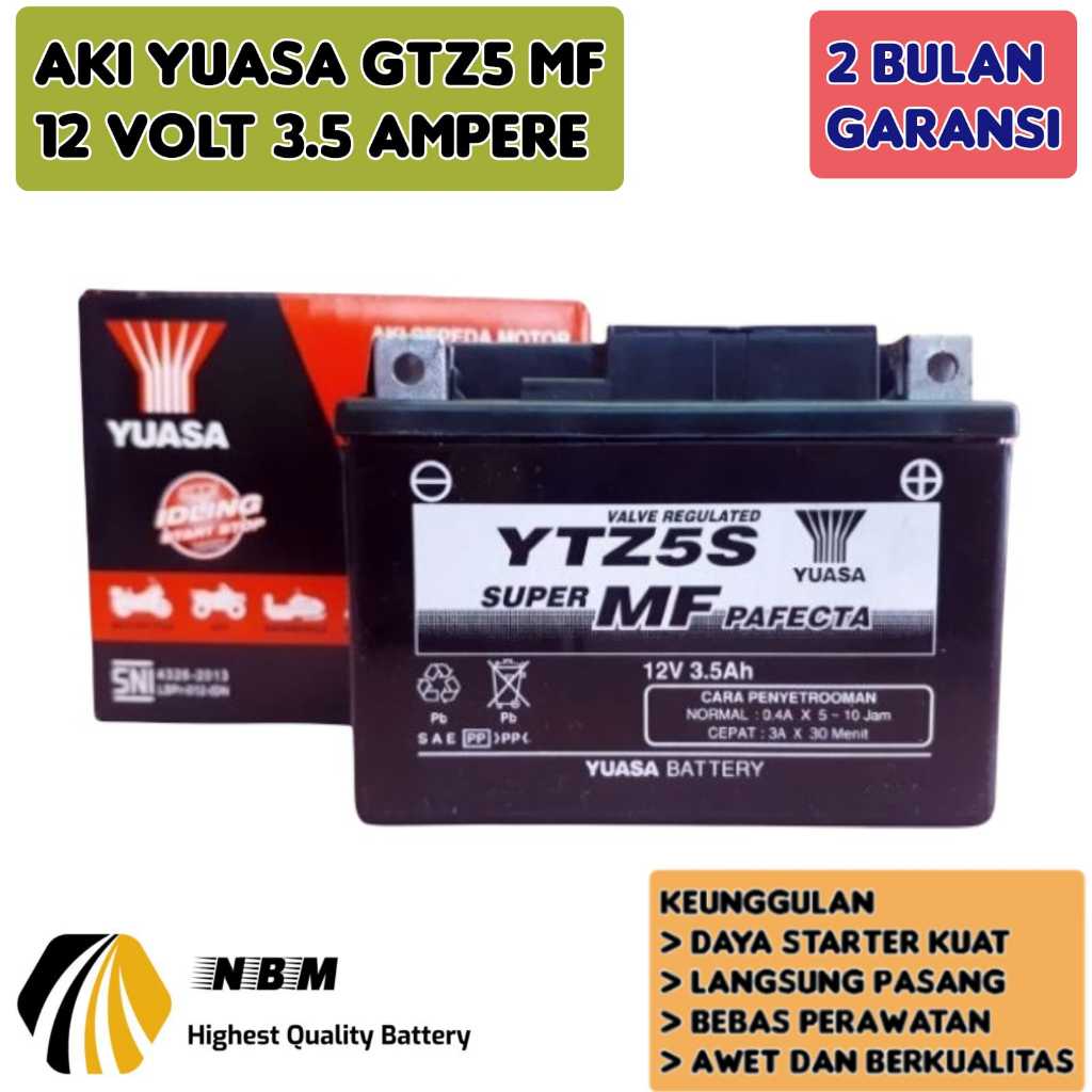 Aki Motor Honda Beat Fi esp karbu Street/Vario 110/supra x 125/CS1/New mega pro/Blade/Yamaha Mio G G