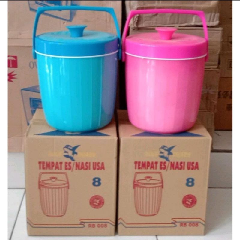 Blue shark rice bucket 8 liter