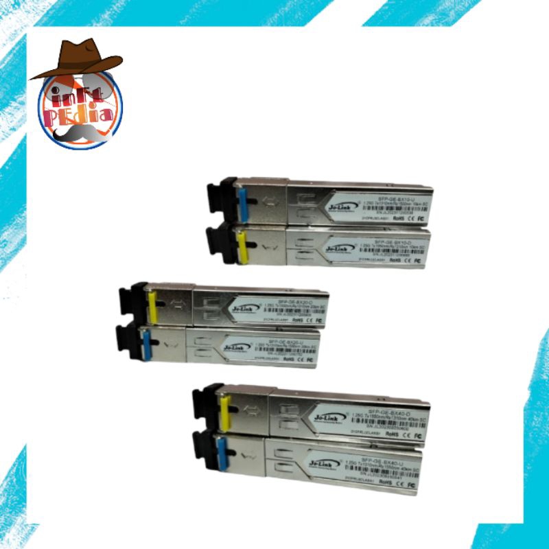 SFP BIDI 1G 10KM, 1G 20KM, 1G 40KM  MERK JOLINK SEPASANG