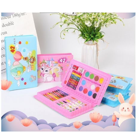 

Jual Crayon Mewarnai 42Pcs / Crayon Lukis Anak 42Pcs / Pensil Warna Anak Art Set Taksimura Store