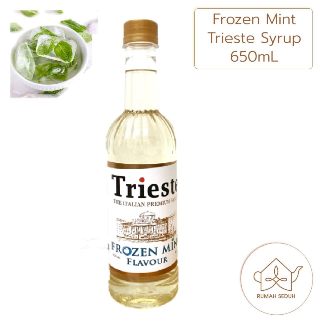 

650mL Trieste Frozen Mint Syrup - Sirup Peppermint - Sirop Spearmint Dingin Segar