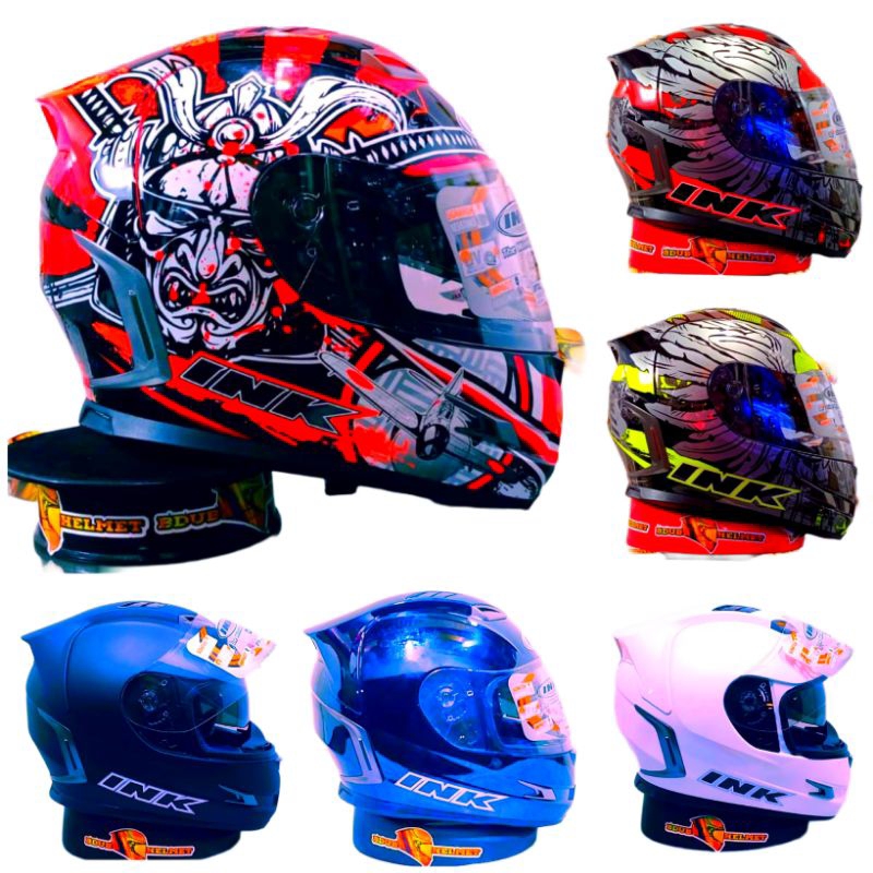 Helm full face ink Stealth Motif Samurai 100% Original Sni/Dot