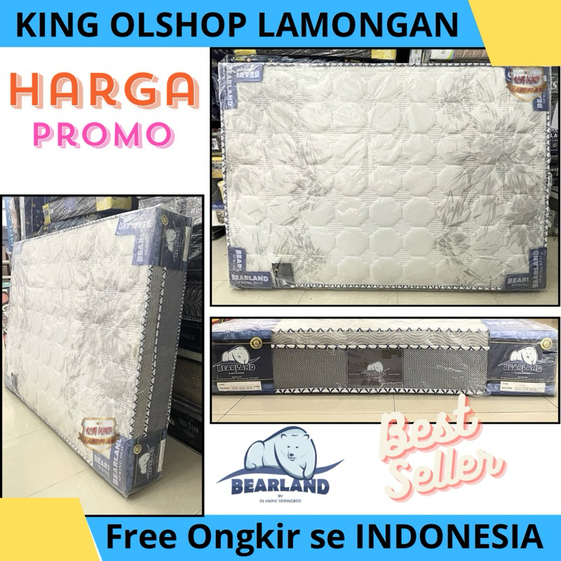 Kasur Springbed Olympic Bearland Plush Top 120 140 160 180x200 [LAMONGAN]