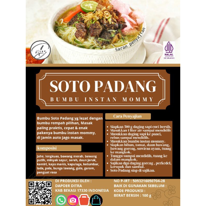 

BUMBU SOTO PADANG 100g