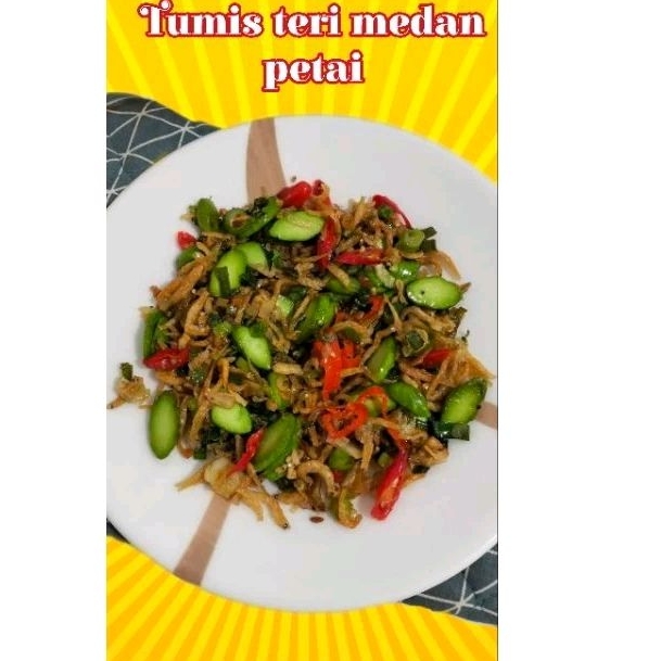 

tumis ikan teri petai siap makan oseng ikan teri medan petai frozen food homemade halal