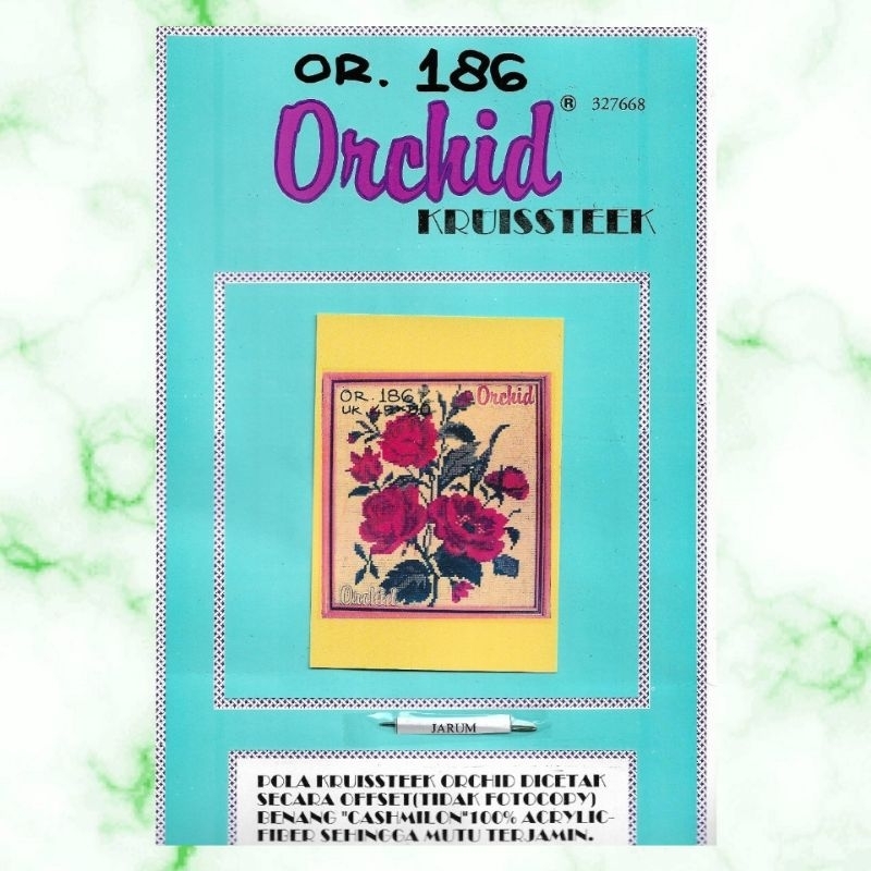 Paket Kristik ORCHID 186 - Bunga  DIY