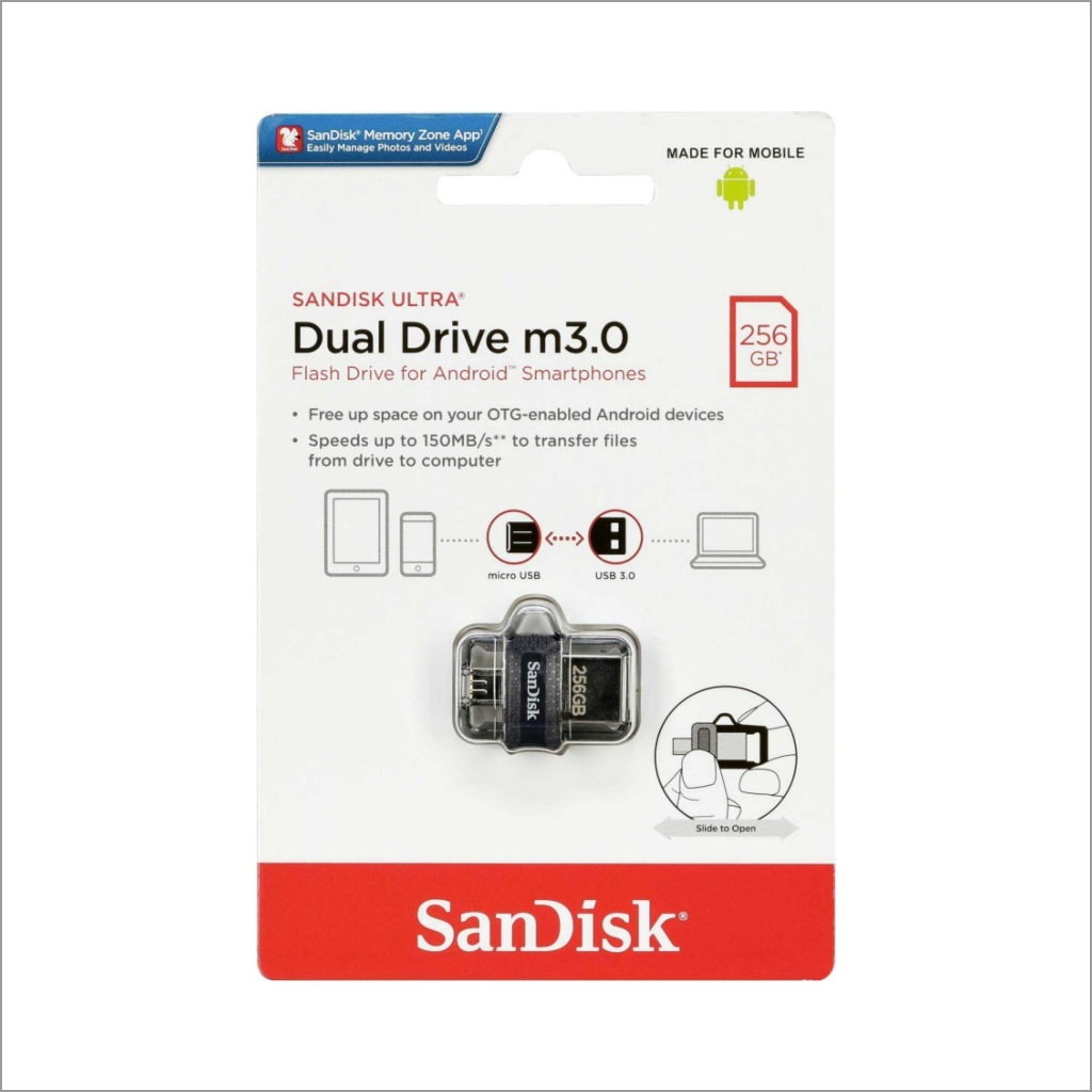 FLASHDISK OTG MICRO SANDISK 256GB ORIGINAL
