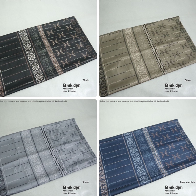 Terbaru kain armani silk  kain armany motif etnik  kain mewah  kain import
