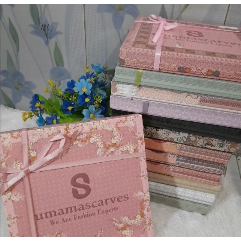 Hijab Umama Box Premium Hijab Umama Scarves Motif Premium