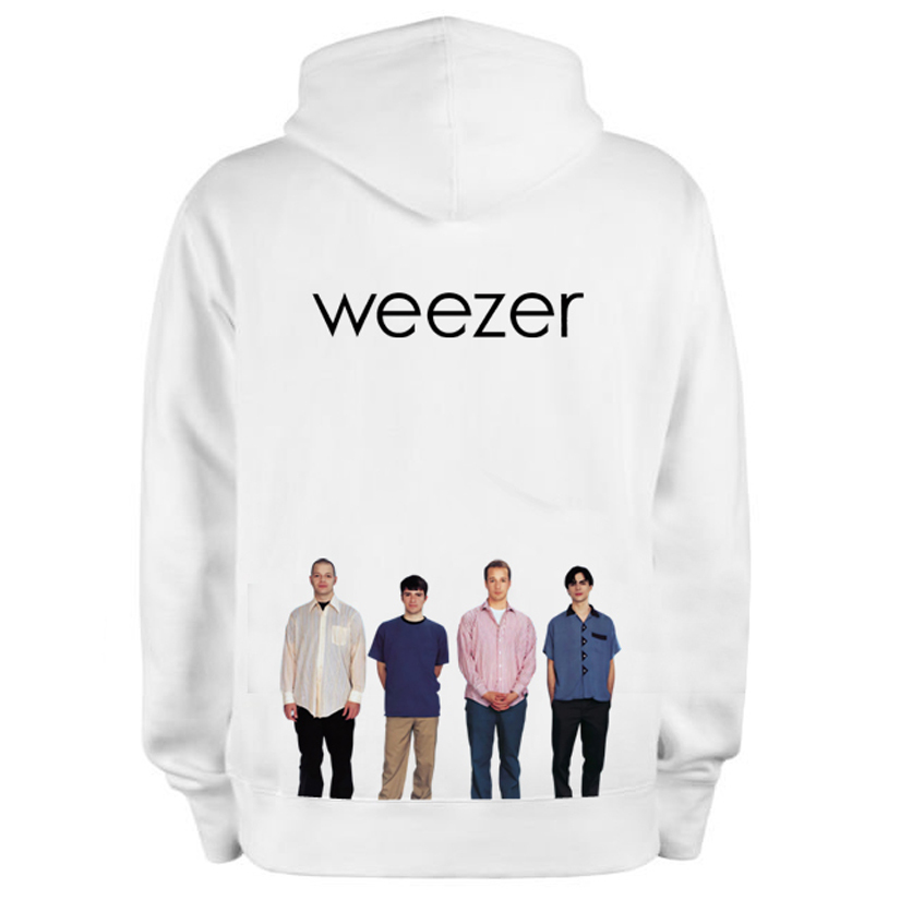 Hoodie Weezer Band Hoodie Bahan Cotton Fleece | Jumper & Zipper Ready Stock
