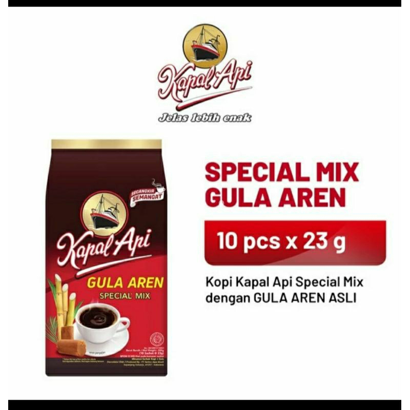 

Kapal Api mix gula aren bag @10 pcs