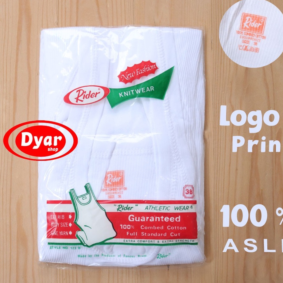 New Stock Singlet Rider Ukuran 32 34 36 38 4 42  Kaos Rider  Pakaian Dalam Rider  Singlet Pria Rider