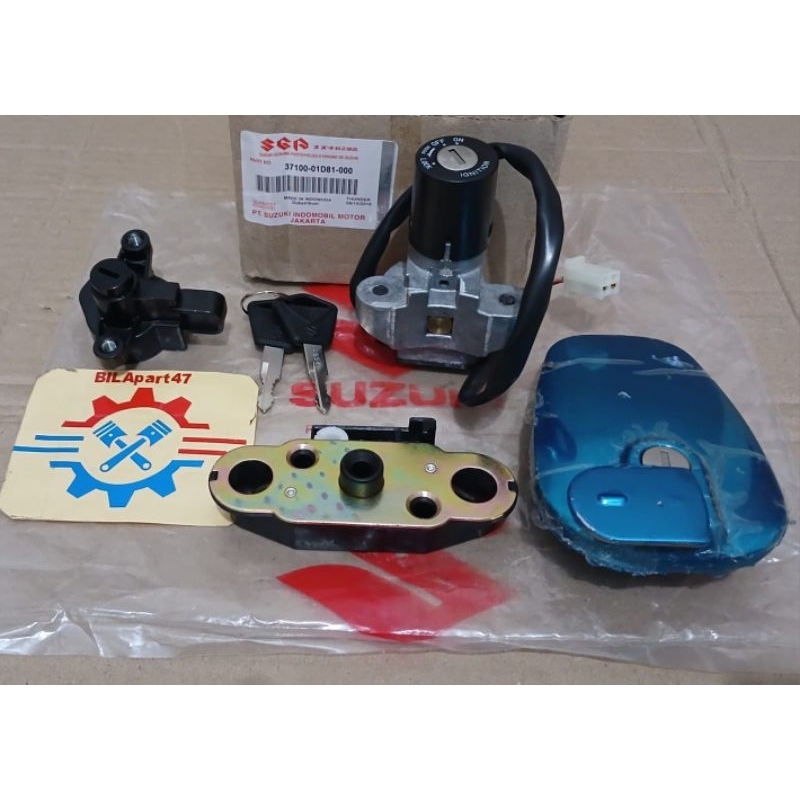 Kunci Kontak Set Komplit Suzuki Thunder 125 Lama New Tander Original