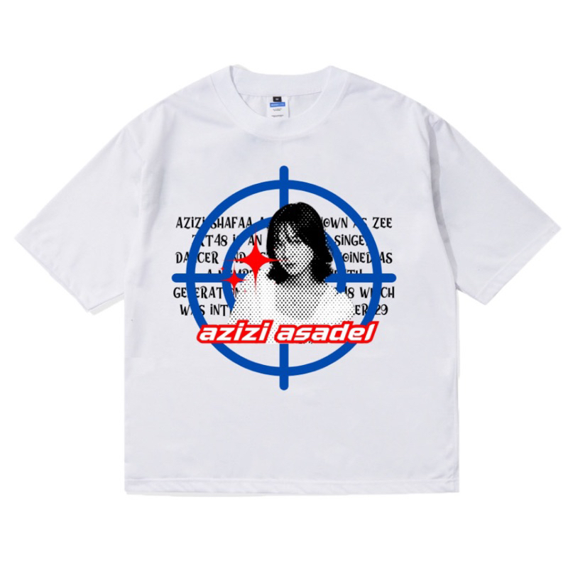 KAOS AZIZI ASADEL JKT 48 VINTAGE COTTON COMBED 24s | T-SHIRT BAJU GAMBAR AZIZI ASADEL JKT 48 OVERSIZ
