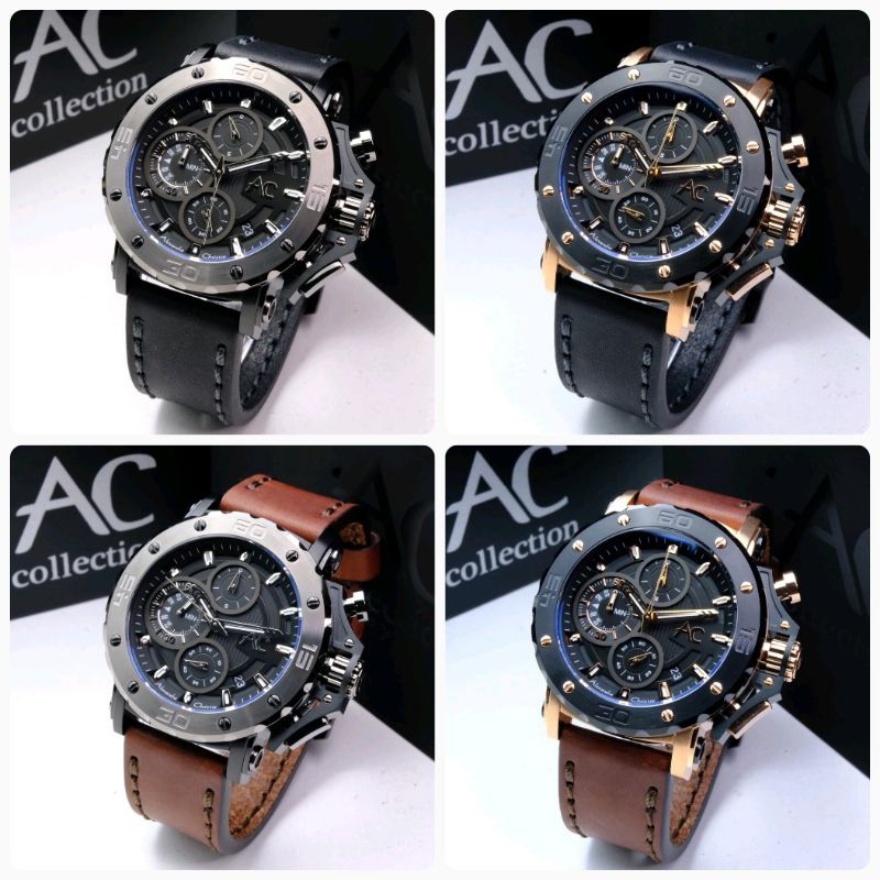 JAM TANGAN PRIA ALEXANDRE CHRISTIE AC9205 / AC 9205 LEATHER ORIGINAL
