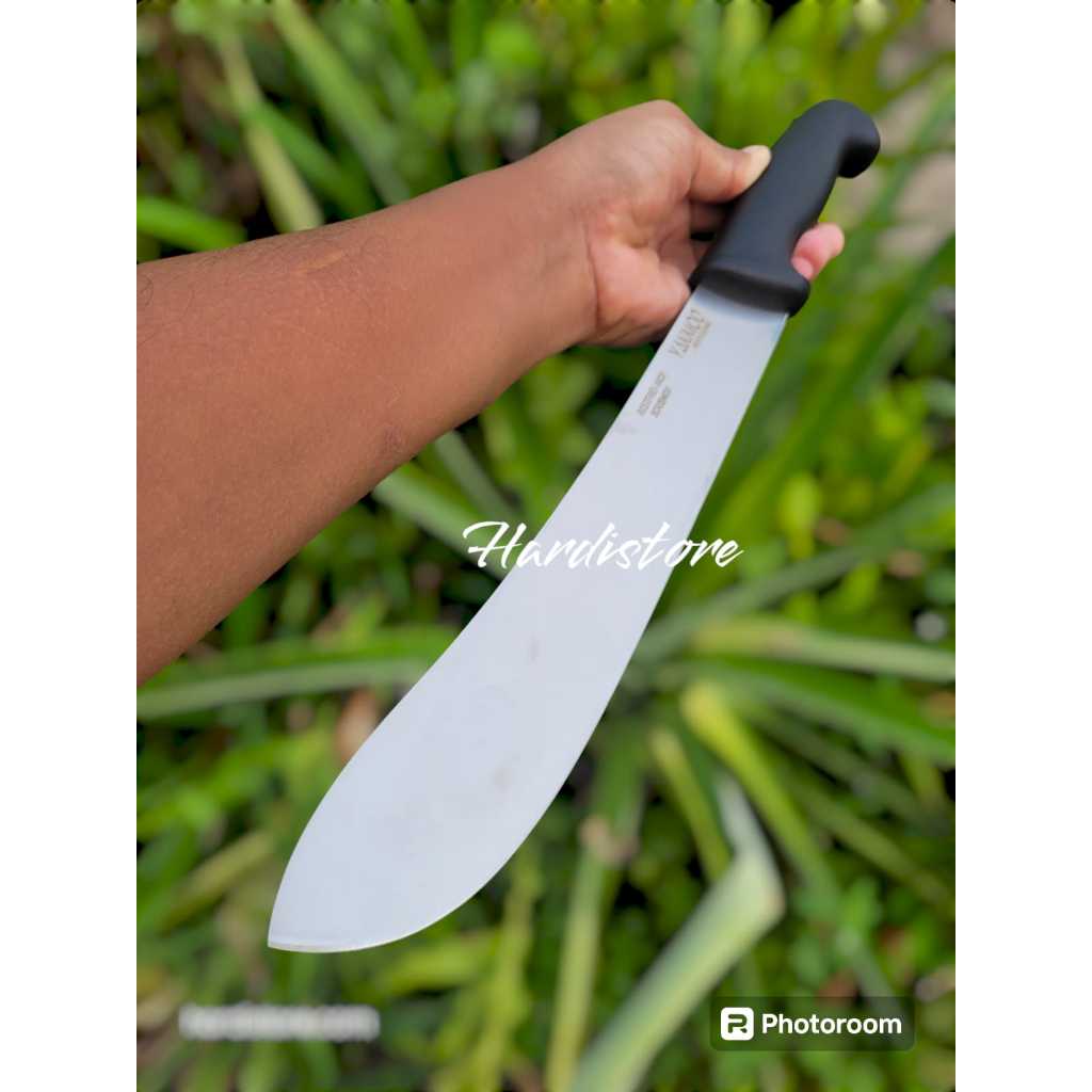 Pisau Sembelih 25 cm Bullnose YANMOO Butcher Knife Black Handle