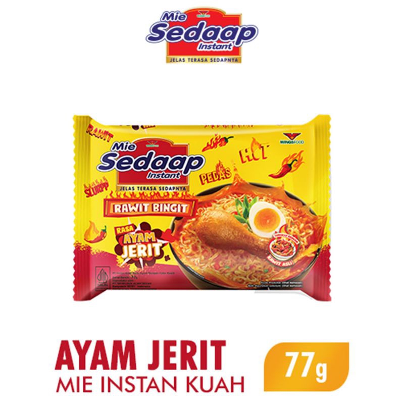 

Sedaap Mie Instan Kuah rasa Ayam Jerit — 77gr