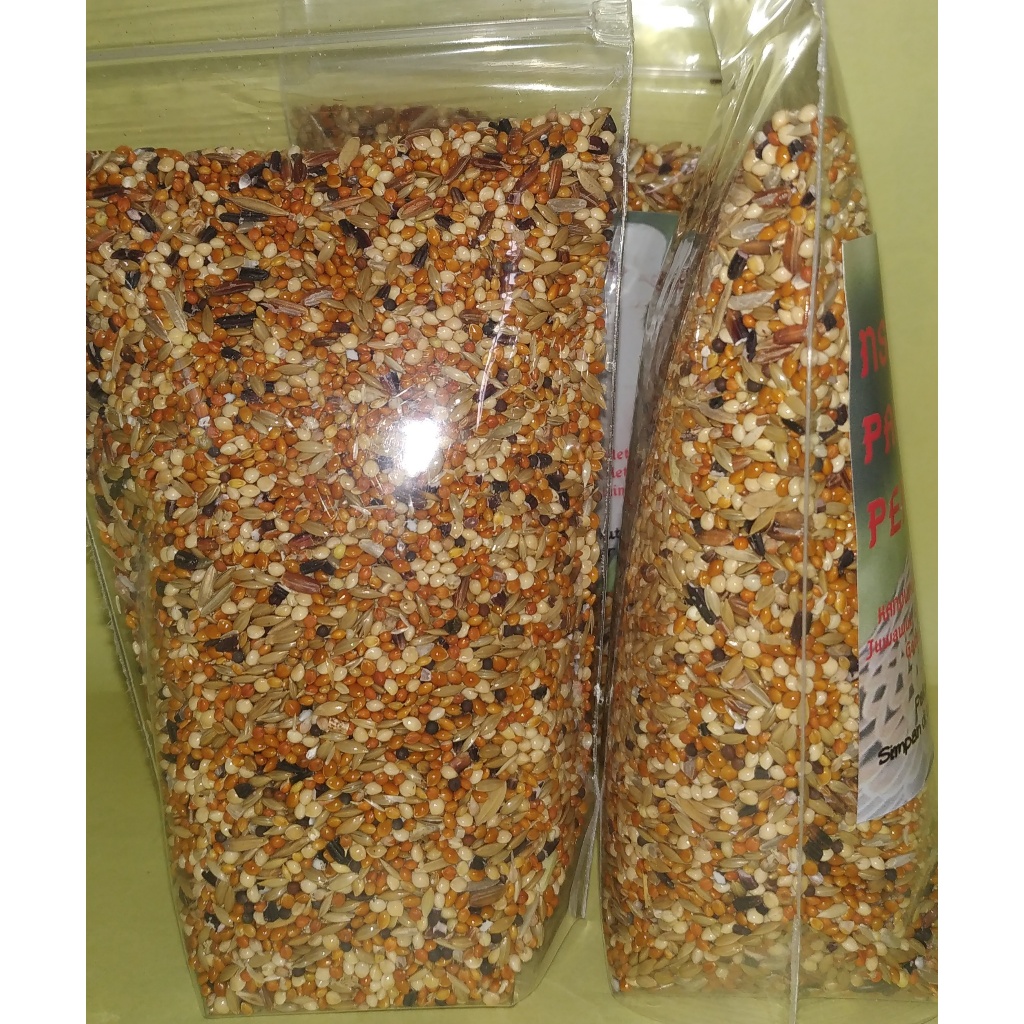 pakan burung perkutut 1kg milet racik untuk pakan burung harian