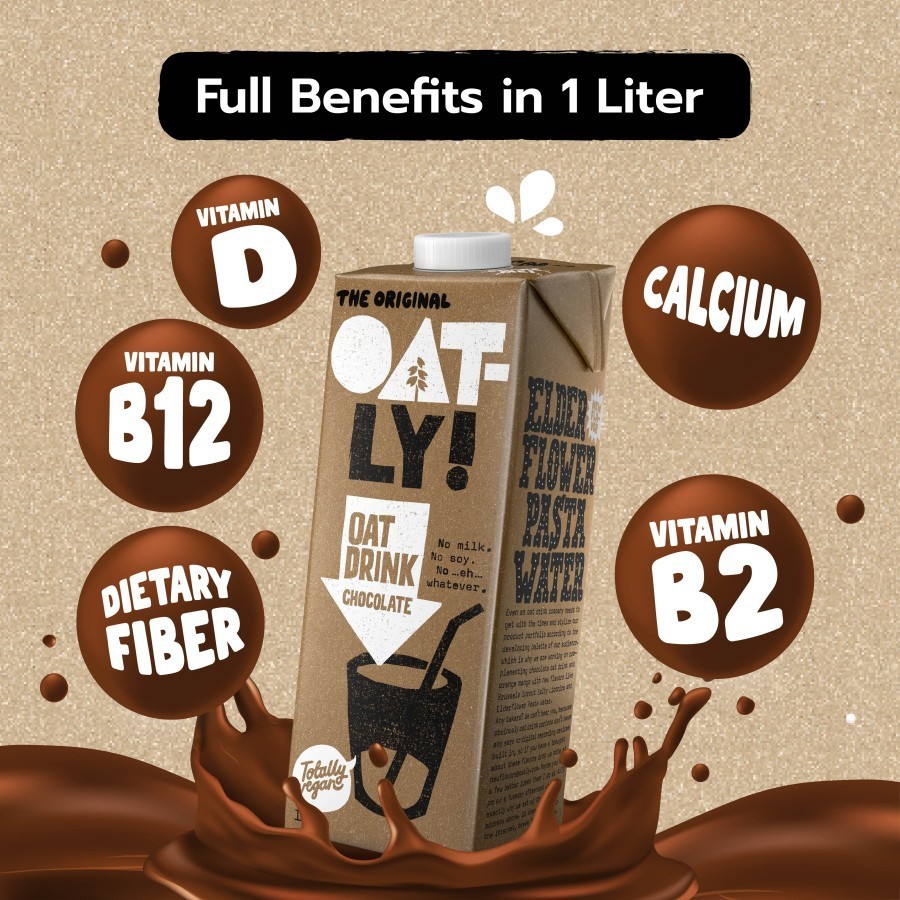 

OATLY Oat Milk Chocolate / Susu Gandum Vegan Non Dairy Lactose Free 1 Liter